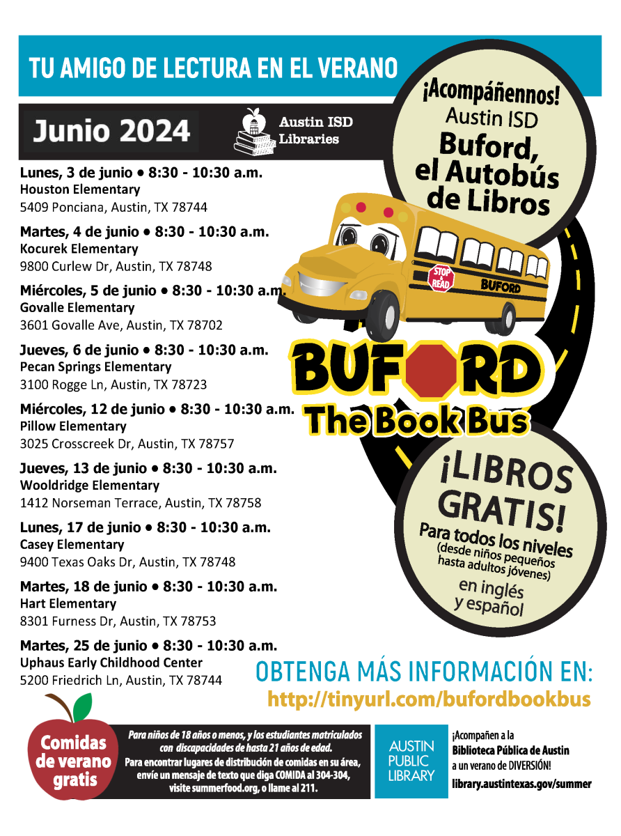 Flyer in Spanish with dates